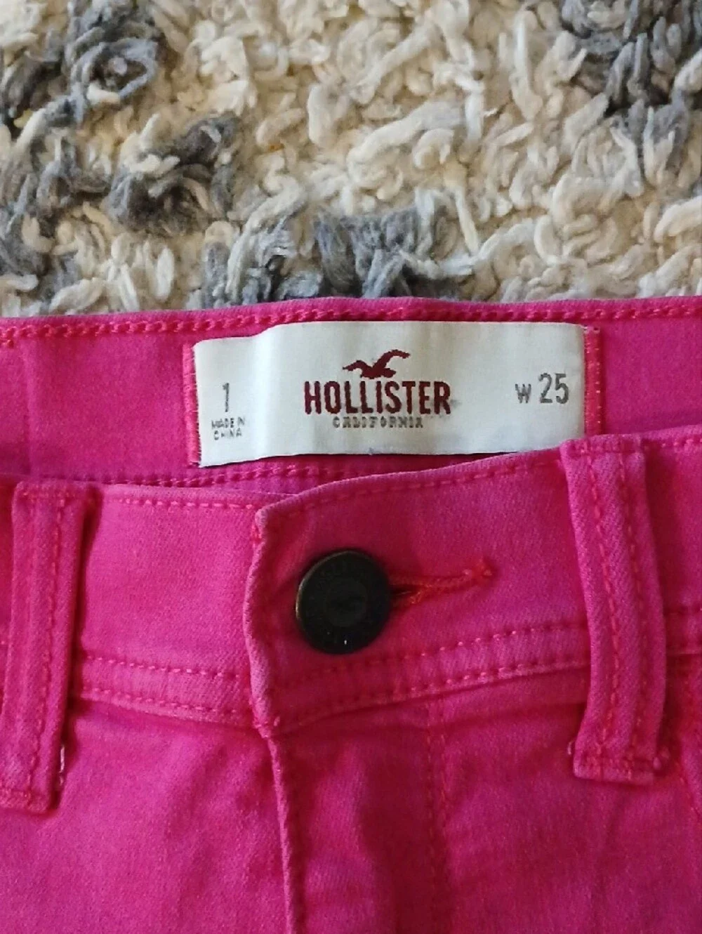 Hot Pink Denim Shorts